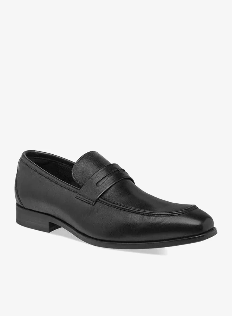 DUCHINI Men's Solid Slip-On Loafers