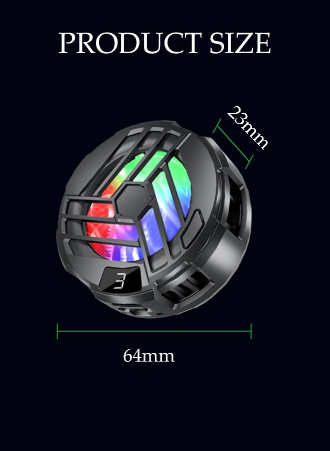 DUNISO Phone Cooler Mobile Phone Magnetic Cooler Portable RGB Cooling Fan Cellphone Radiator with 3 Speed Adjustable Lightweight Cooling Semiconductor Heatsink Cooling for Tiktok Live Streaming, Outdoor Vlog, Mobile Gaming  - Image 4