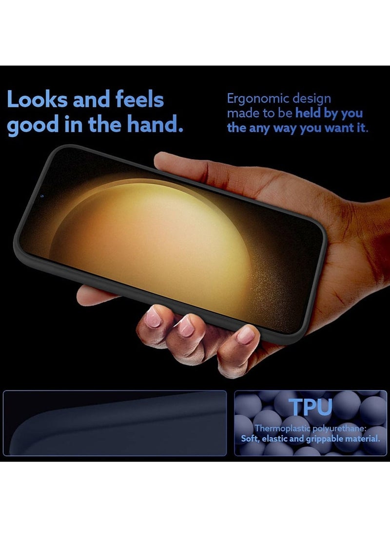 دبليو تيك جراب حامل مغناطيسي للسيارة مزود بمقبض يدوي وحامل متعدد ومسند بحزام الإصبع لهاتف Samsung Galaxy S23 Plus أسود - Image 4