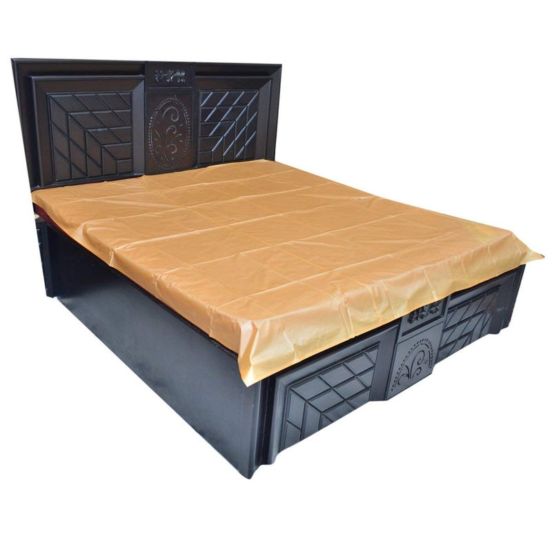 Kuber Industries PVC Double Bed Mattress Protector Sheet, Brown, 6.5 * 6 feet - CTKTC022302 - Image 1