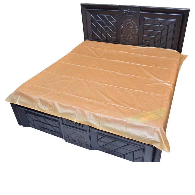 Kuber Industries PVC Double Bed Mattress Protector Sheet, Brown, 6.5 * 6 feet - CTKTC022302 - Image 3