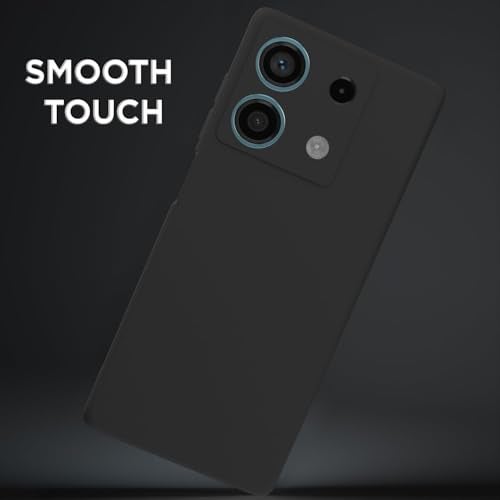 Pikkme Redmi Note 13 5G Back Cover Camera Protection Shockproof Soft Matte Silicone Back Case for Redmi Note 13 5G (Black) - Image 2