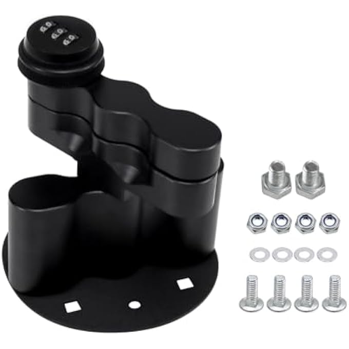RYANSTAR RACING RX-DLX-PM Pack Mount with Password Locking, Cargo Racks Compatible with Gasoline Pack & Water Pack Mount Lock, Gas Can Mount Combination Lock - Image 1