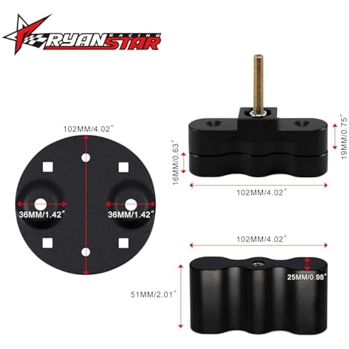 RYANSTAR RACING RX-DLX-PM Pack Mount with Password Locking, Cargo Racks Compatible with Gasoline Pack & Water Pack Mount Lock, Gas Can Mount Combination Lock - Image 2