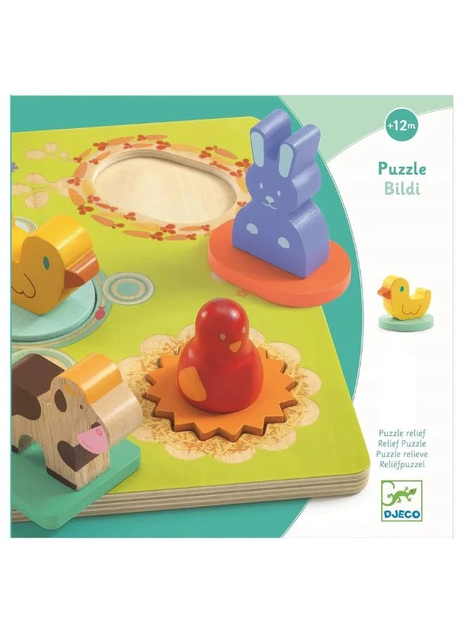 DJECO Wooden Puzzle - Bildi