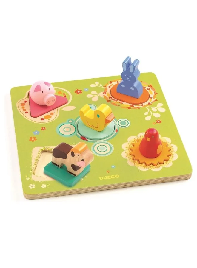 DJECO Wooden Puzzle - Bildi
