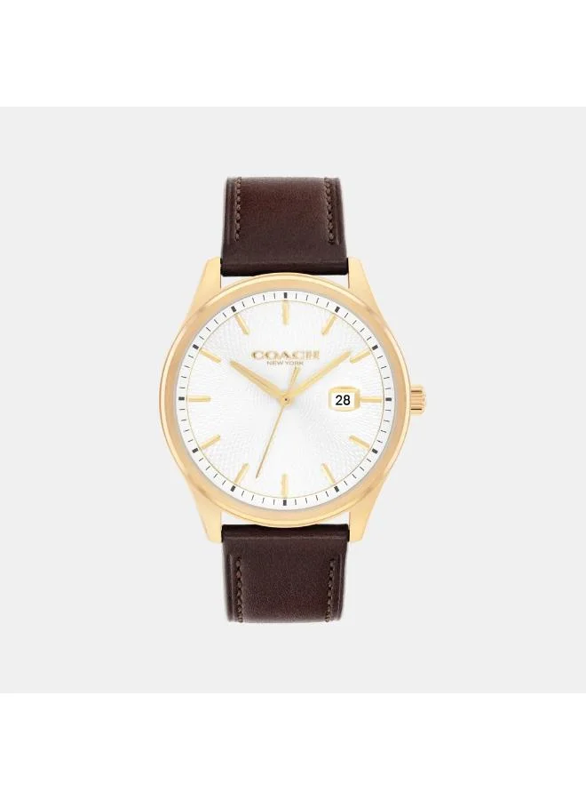 كوتش Quartz analog Watch Leather Strap