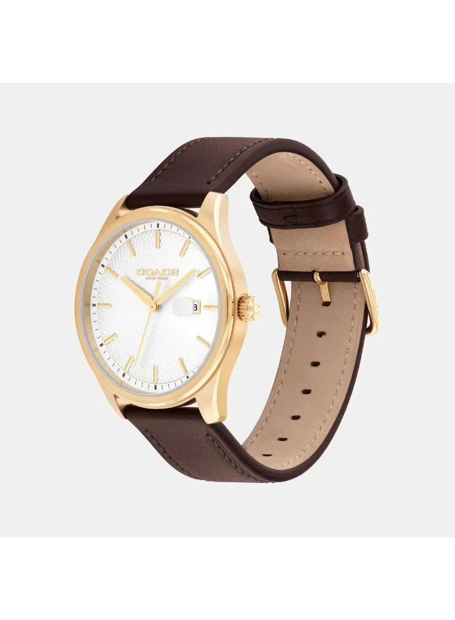 كوتش Quartz analog Watch Leather Strap