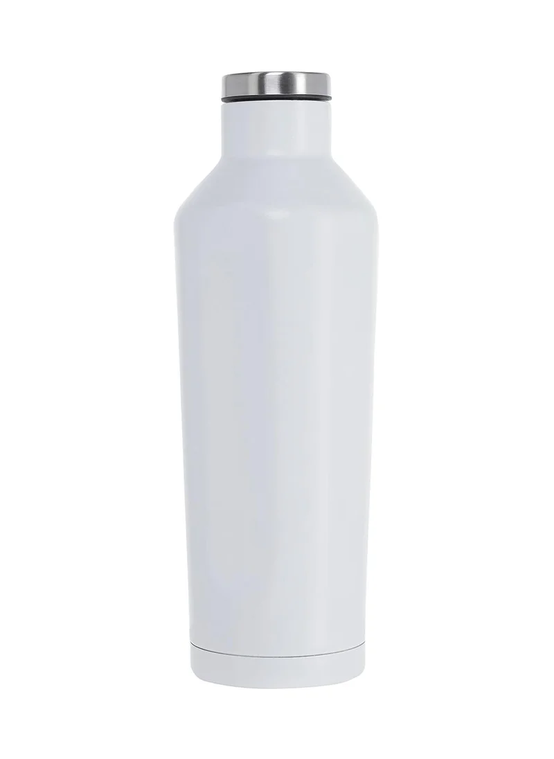 Hans Larsen GALATI - Hans Larsen Double Wall Stainless Steel Water Bottle - White