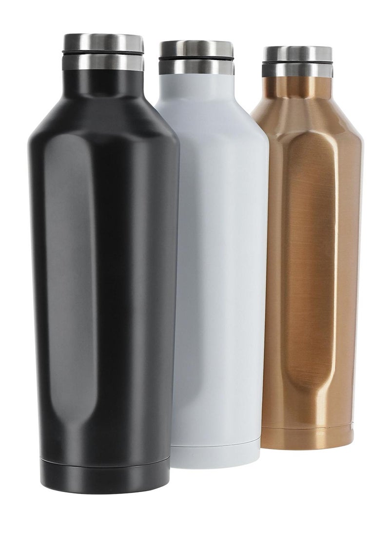 Hans Larsen GALATI - Hans Larsen Double Wall Stainless Steel Water Bottle - White  - Image 4