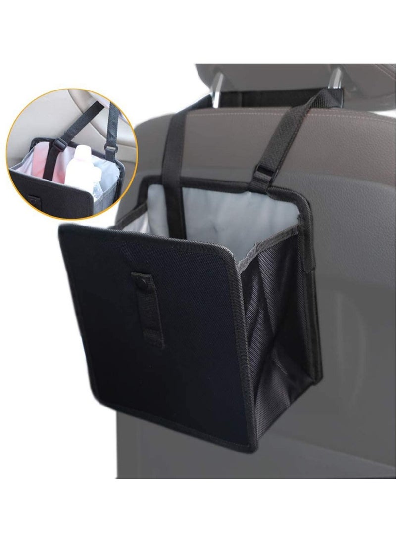 SYOSI - Car Bin Foldable and Water Resistant Auto Trash Bag Camp for Garbage and Litter Storage and Collection Car Rubbish Bin Hanging Auto Trash Bag Litter Container - Image 1