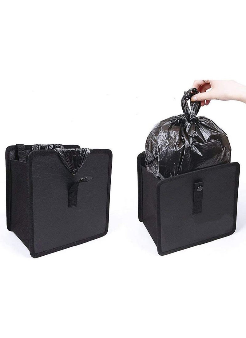 SYOSI - Car Bin Foldable and Water Resistant Auto Trash Bag Camp for Garbage and Litter Storage and Collection Car Rubbish Bin Hanging Auto Trash Bag Litter Container - Image 1