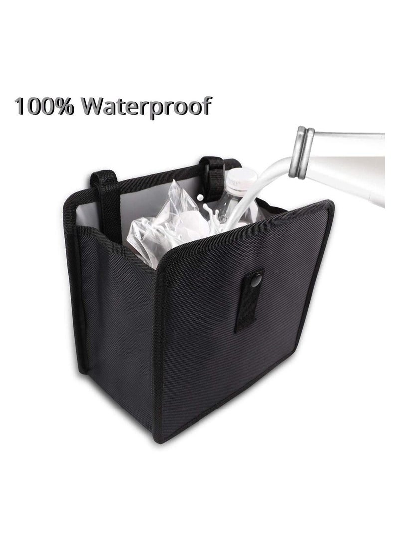 SYOSI - Car Bin Foldable and Water Resistant Auto Trash Bag Camp for Garbage and Litter Storage and Collection Car Rubbish Bin Hanging Auto Trash Bag Litter Container - Image 1