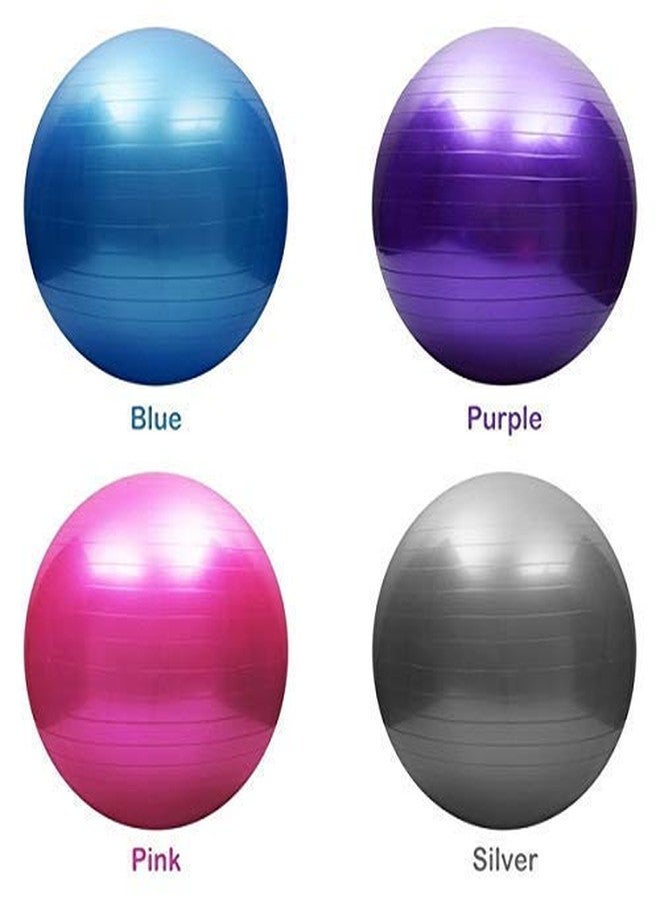 BRUSHFINCH Gym Ball for Exercise Anti Burst Exercise Ball with Foot Pump for Workout Yoga Baloon for Women & Men Swiss for Balance Stability Training, Birthing for Pregnancy, Fitness, 65 cm. - Image 2