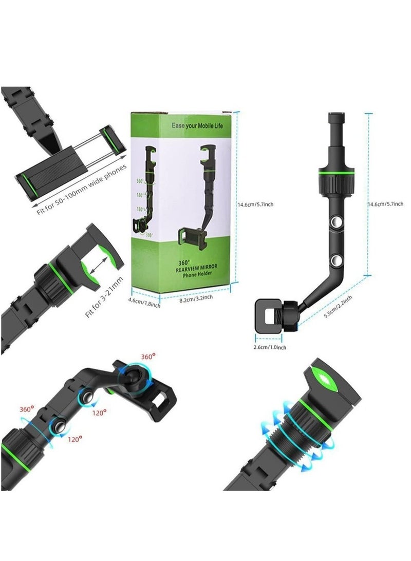 إلترازون 360° Multifunctional Rearview Mirror Phone Holder - Image 3