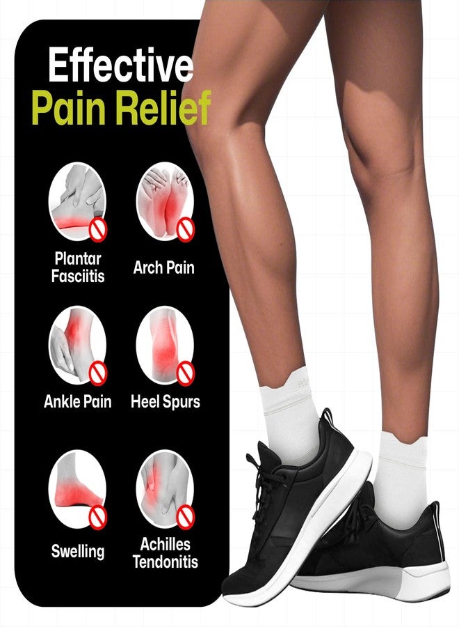 PAPLUS 3 Pairs Plantar Fasciitis Socks for Women & Men - Foot Compression Sleeve for Heel Spur, Sprained Ankle & Arch Support - Breathable Foot Pain Relief Socks for Achilles Tendonitis Relief - Image 4