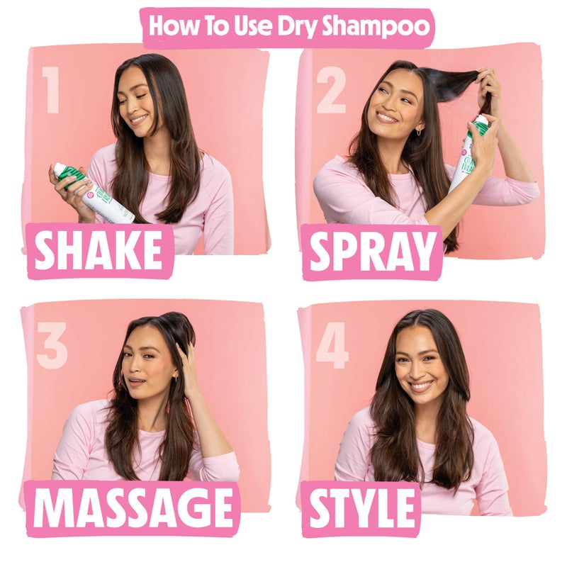 Not Your Mother's Dry Shampoo Spray Signature Assortment (3-Pack) - 7 oz Each - Clean Freak, Plump for Joy & Beach Babe - Instantly Absorbs Oil & Extends Style Life for Refreshed Hair - Image 5