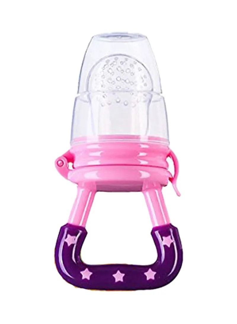 COYO Baby Fruit Feeder Pacifier with Star Handle, BPA Free Silicone Food Nibbler, Teething Relief Soother for Infant Toddler Self Feeding Weaning Tool with Dust Cover - Image 1