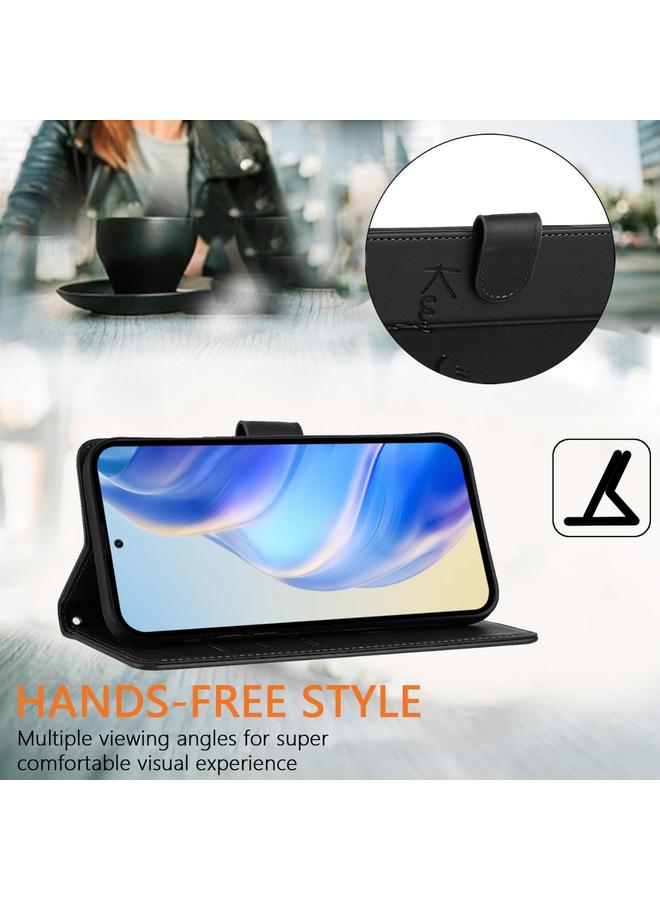 S-TOP Case For OPPO A78 5G Global / A1X 5G Smile Embossing RFID Leather Phone Case - Image 5