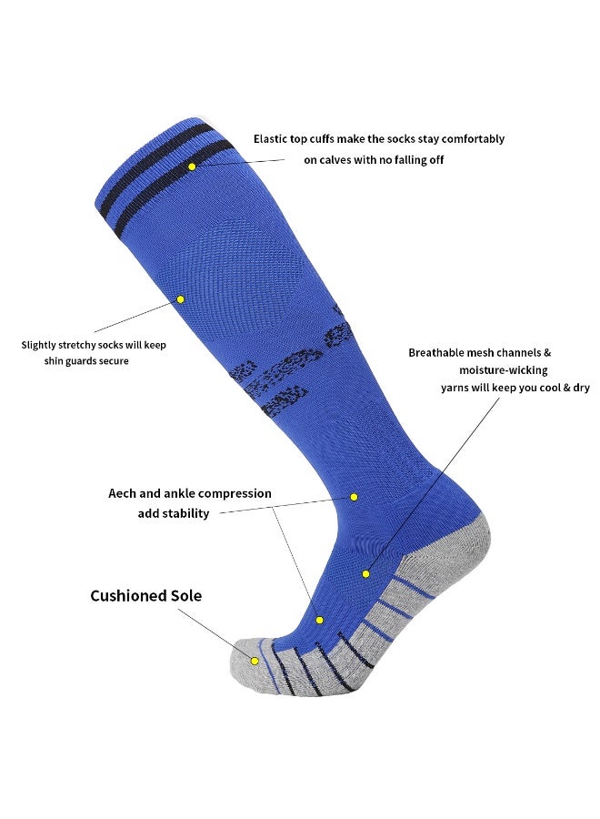 SKY WING Mens Baseball Socks Football Softball Knee High Sock Unisex Athletic Soccer Socks  1/2/3/4 Pairs for Youth Adult  Men and Women - Image 5