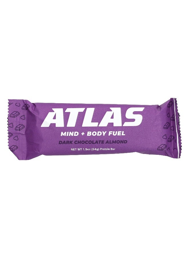 Atlas Bar Atlas Bar, Grass-Fed Whey Protein Bar, Dark Chocolate Almond, 12 Bars, 1.9 oz (54 g) Each  - Image 3
