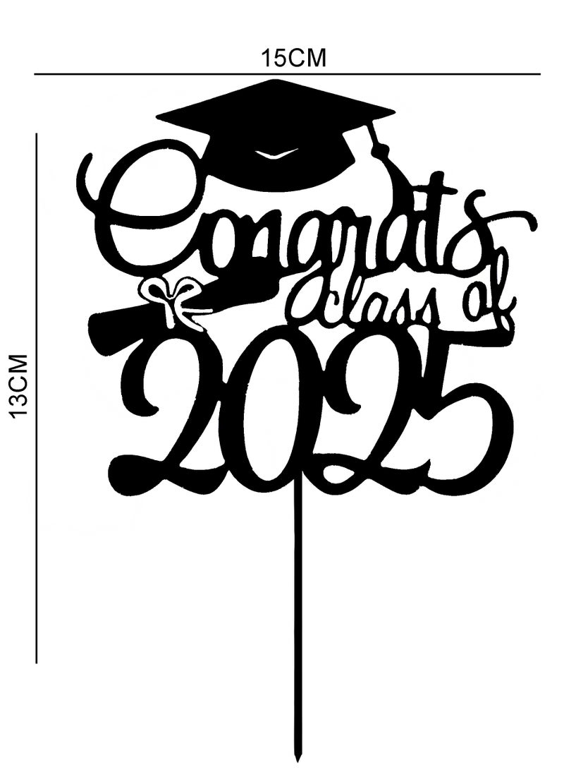 "CONGRATULATION 2025" Graduation cake topers, best gifts for Graduation party celebration, Graduation gifts, Graduation decor - Image 2
