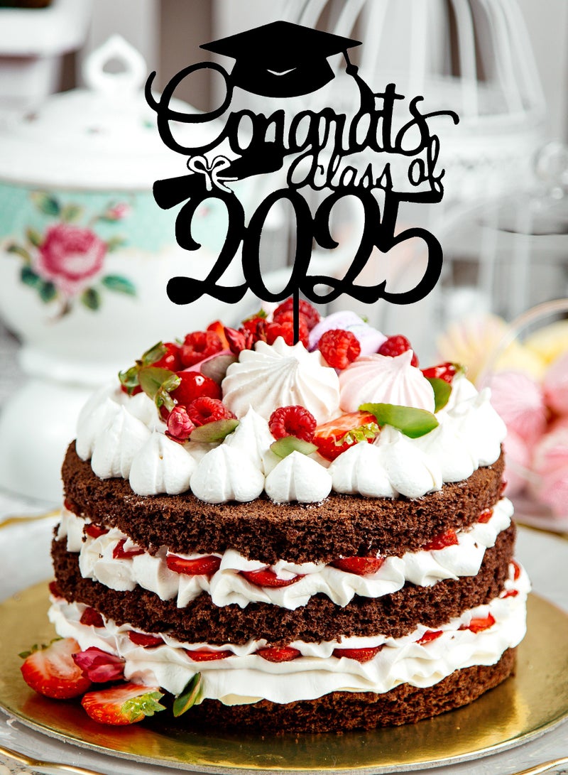 "CONGRATULATION 2025" Graduation cake topers, best gifts for Graduation party celebration, Graduation gifts, Graduation decor - Image 3