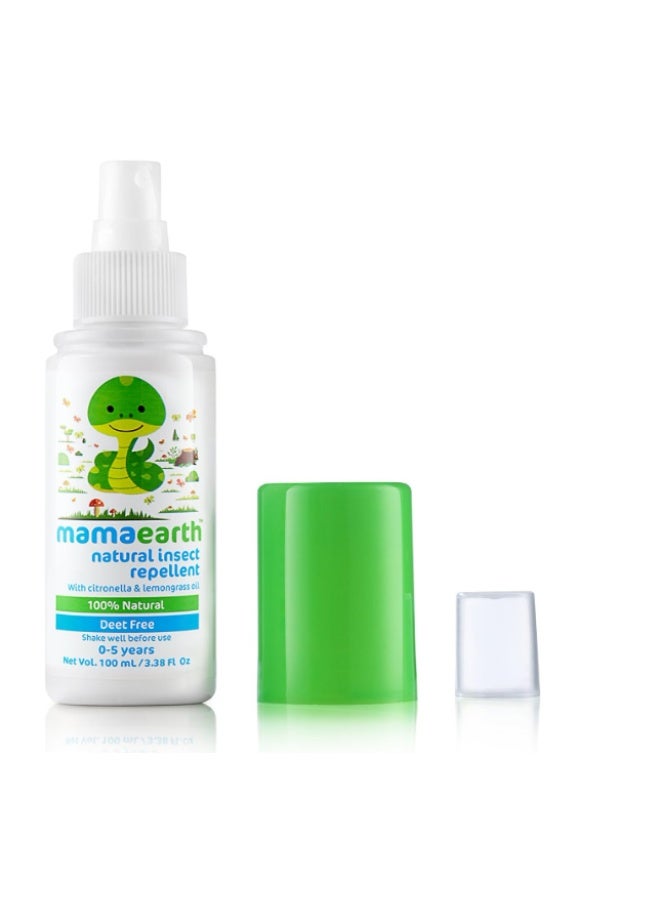 Mamaearth Natural Mosquito Repellent for Babies (100ml) - DEET-Free, 100% Natural with Citronella & Lemongrass Oil - Up to 8 Hours Protection - Image 4