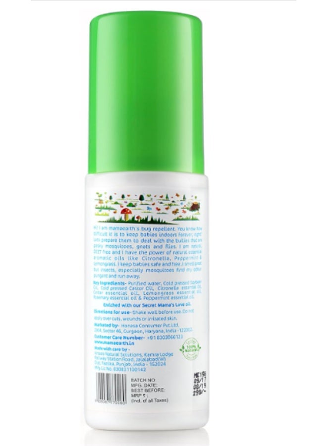 Mamaearth Natural Mosquito Repellent for Babies (100ml) - DEET-Free, 100% Natural with Citronella & Lemongrass Oil - Up to 8 Hours Protection - Image 3