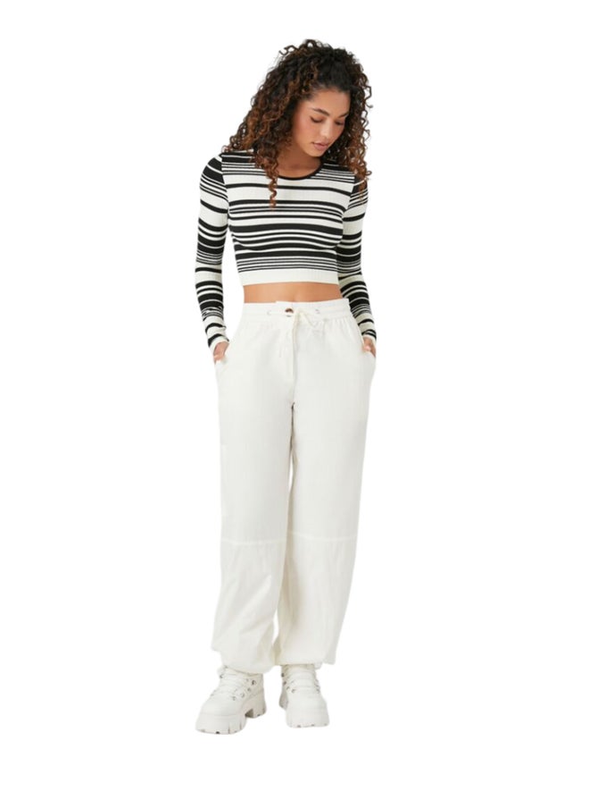 FOREVER 21 Seamless Striped Crop Top  - Image 1