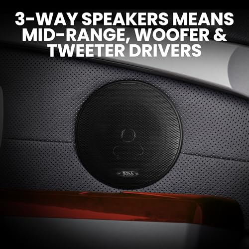 BOSS AUDIO SYSTEMS بوس أنظمة الصوت 656BCK حزمة ستيريو السيارة - دين واحد، بلوتوث، CD MP3 USB راديو AM FM، مكبرات صوت كاملة النطاق 6.5 بوصة 2 طريق، أسود - Image 5