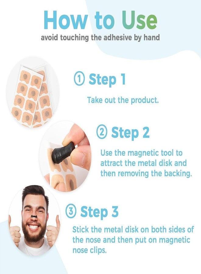 SIQULIX Magnetic Universal Nasal Strips | Breathing Nasal Strip | Anti Snoring Nose Clip | Skin Safe Sleep Nasal Strips | Nasal Dilators For Breathing | Snore Stopper | Snoring Stopper For Men | Breathing Nasal Strip Starter Kit (15 Count) - Image 3