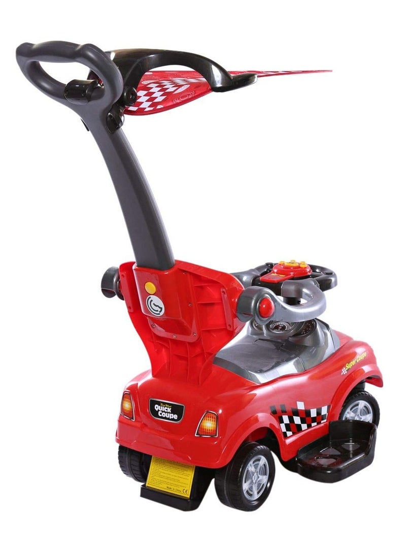 Amsham Toys Amsham Sunshine Umberlla Pusher Car Rideon - Red - Image 3