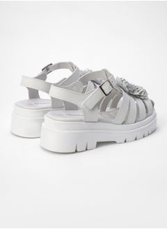 flâneur Flaneur Stylish Platform Sandals for Women - Open Toe Shoes, Natural Leather,  Ankle Strap, Casual Footwear for Women, Lightweight & Comfortable Outdoor Walking Shoes  - Image 5