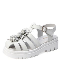 flâneur Flaneur Stylish Platform Sandals for Women - Open Toe Shoes, Natural Leather,  Ankle Strap, Casual Footwear for Women, Lightweight & Comfortable Outdoor Walking Shoes  - Image 1