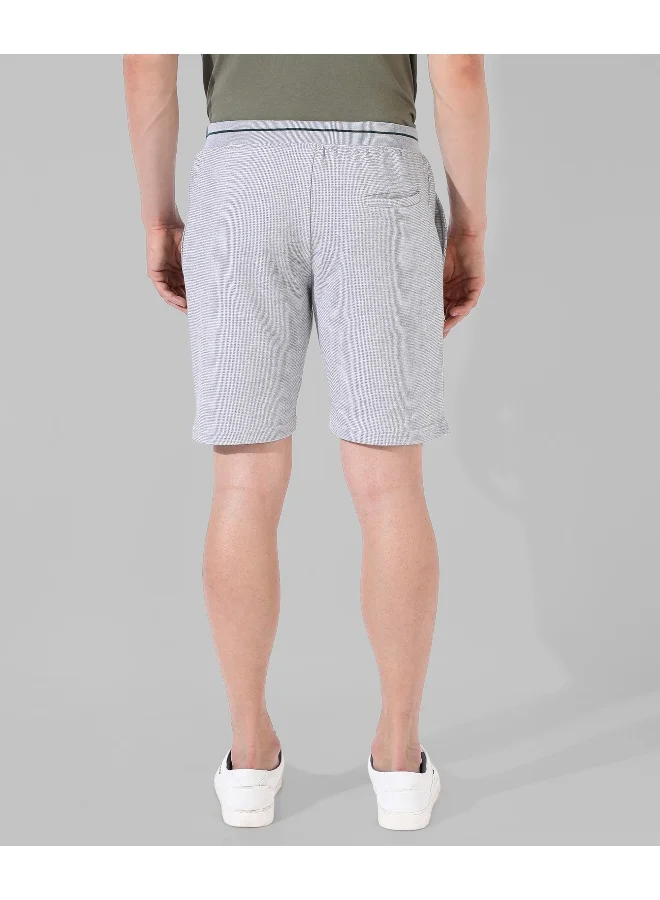 Campus Sutra Men's Solid Grey Regular Fit Casual Shorts