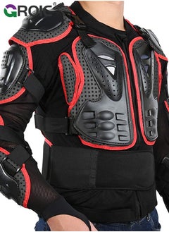 GROIC Motorcycle Protective Jacket,Full Body Armor, Spine Chest Protection Gear,Motocross Spine Chest Motocross Protective Shirt,Motocross Riding Protective Gear,ATV Dirt Bike Chest Spine Protector  - Image 2