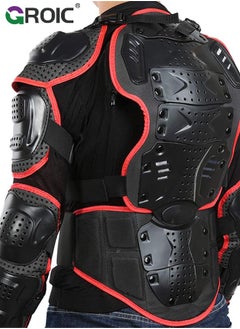 GROIC Motorcycle Protective Jacket,Full Body Armor, Spine Chest Protection Gear,Motocross Spine Chest Motocross Protective Shirt,Motocross Riding Protective Gear,ATV Dirt Bike Chest Spine Protector  - Image 3