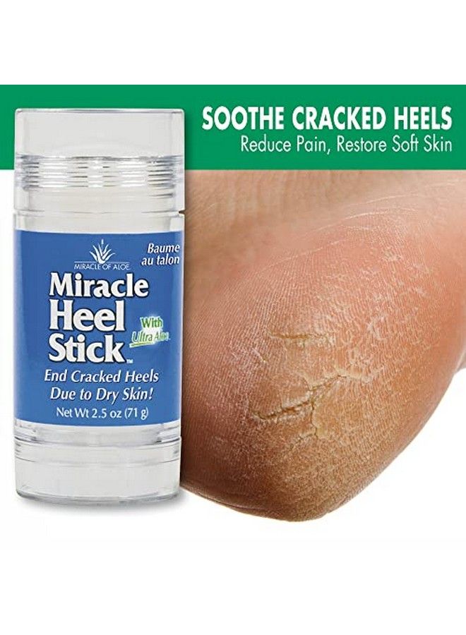 Miracle of Aloe Miracle Heel Stick With Pure Ultraaloe Aloe Vera Gel ; 25 Ounce Stick (1 Pack) - Image 3