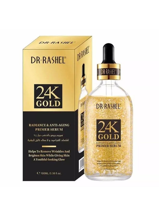 DR. RASHEL Dr Rashel 24K Gold Radiance and Anti Aging and Youthful Looking Glow Prime Serum 100ml - Image 1