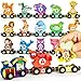 Helsort Wooden Alphabet Train Set for Toddlers Magnetic ABC Train with SnapConnection AnimalThemed Educational Preschool Toy for Kids Ages 35 Montessori STEM Learning Gift for Boys and Girls - Image 2