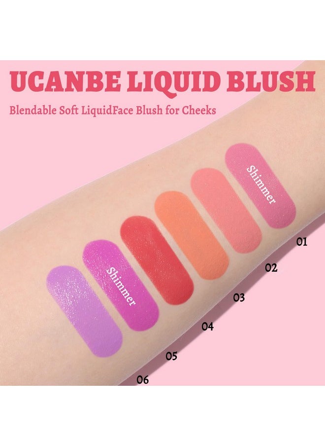Ucanbe - UCANBE Liquid Matte Blush Makeup for Cheeks, Highly Pigmented, Long Lasting, Anti-scratch, Natural-Looking, Daily Use Makeup Blush Suitable for Women Girls(06 Lavender) - Image 1