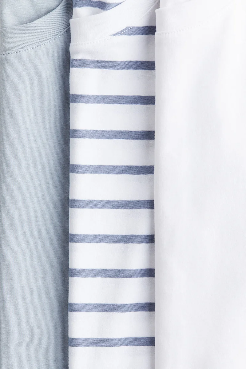 اتش اند ام بلوزات قطنية - عبوة من 3 قطع