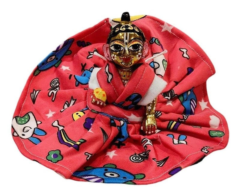 Partish Laddu Gopal Winter Dress | Ladoo Gopal Dress | Kanha Ji Vastra | Gopal Ji Poshak | Thankur Ji Size 0 1 2 3 4 5 6 (Size 4, Pack of 4, Velvet) - Image 5