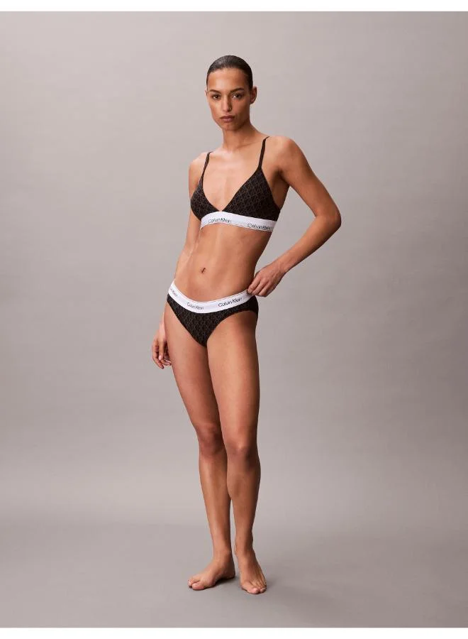 CALVIN KLEIN  logo Lined Triangle Demi Bra for Women | Best Price UAE