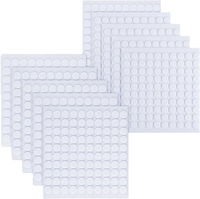 ACFELLE 10 Sheet Foam Round Dots Double-Sided Adhesive 3D Craft Foam Tape for DIY Handmade Crafts,Card Making Or Office Supplies,1000 Pieces,2 Sizes (0.3 inch & 0.4 inch) - Image 1