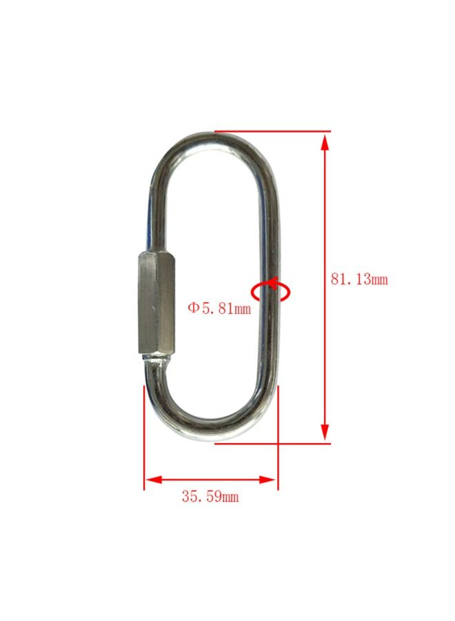 جساي تويز 2 قطعة الفولاذ المقاوم للصدأ روابط سريعة خطاف أمان لسلاسل التأرجح الفاخرة - Image 4