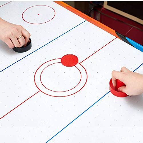 Coopay Coopay 12 Pieces Home Air Hockey Pucks 2.5 Inch Heavy Replacement Pucks for Game Tables Equipment Accessories, 12 Grams (Red)  - Image 5