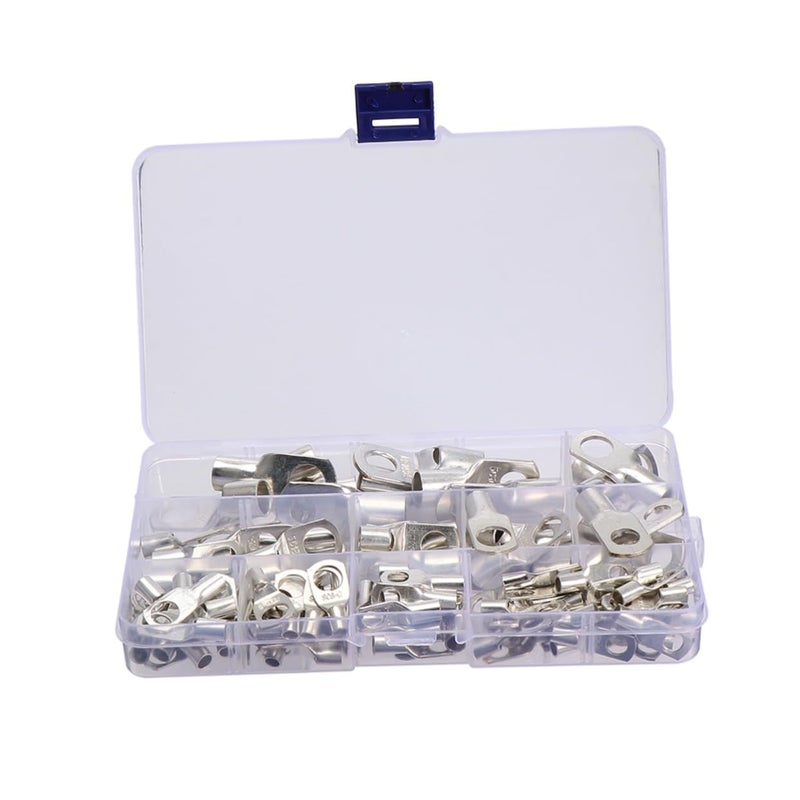 120 Pcs Heavy Duty Copper Battery Cable Terminal Connectors Wire Gauge Lugs - Image 2