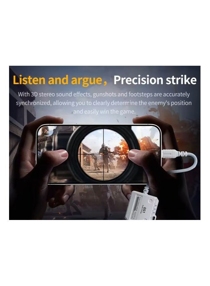 Plextone GS1 Type-C 2-in-1 Adapter Dongle, Dual Type-C Headphone & Charging Jacks with 60W Fast Charging, Hi-Res Audio, Zero Delay, Mic Supported, Plug-and-Play USB-C Converter – Compatible with iPhone, RedMagic, Samsung, iPad & Tablets - Image 3